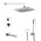 Thermostatic Tub and Shower Faucet Set with Handheld and Rain Shower Head